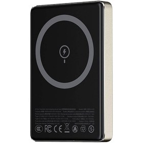 Resim Recci RPB-W26 Armor Serisi Ultra İnce PD 20W Hızlı Şarj Özellikli Wireless Powerbank 15W 10000mAh Gri 