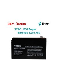 Resim Ttec 12 Volt 7A AKÜ-12V 7 AH KURU AKÜ Ağustos 2024 Üretim 20 Adet 