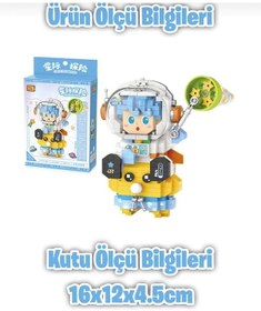 Resim Benisa Shop Loz Micro Blokc Serisi Mavi Astronot 390 Parça Lego Oyuncak Astronot Yapım Seti 