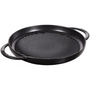 Resim STAUB 405115210 Döküm Izgara/çıft Kulp Sıyah 30 Cm 