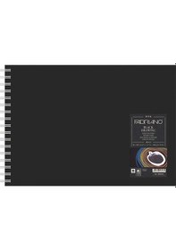 Resim Fabriano Blackbook Eskiz Çizim Defteri Siyah Yaprak 190 G A4 