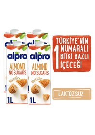 Resim Alpro Şekersiz Badem Sütü 4 x 1 L 