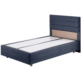 Resim Sofia İkili Set, Sofia Tek Kişilik Baza Başlık Seti Lacivert 120 x 200 