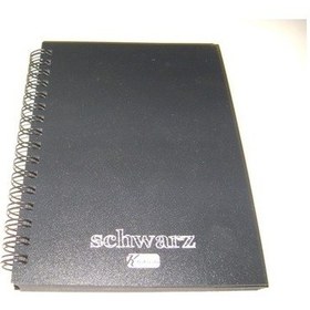 Resim A5 Schwarz Siyah 60Yp Pp Kapak Spiralli Defter Düz 