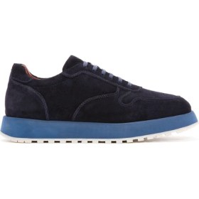 Resim Derimod Erkek Lacivert Süet Deri Casual Sneaker 