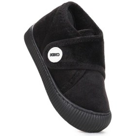 Resim Kiko Kids Petri Günlük Kız Çocuk Ev Okul Kreş Panduf Siyah Siyah 