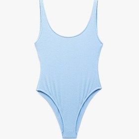 Resim Koton Astarlı Dokulu U Yaka Yüzücü Mayo Mavi 5sak20123mm Mavi 