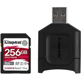 Resim KINGSTON 256GB CANVAS REACT PLUS SDR2/256GB ROFESYONEL SD HAFIZ 