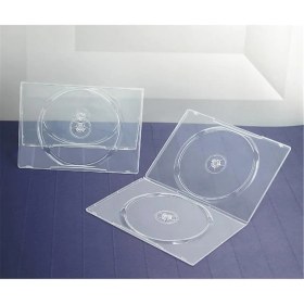 Resim Elba QD-342.7F-SU 2li Parlak Şeffaf 7mm Dvd Kutusu 10 Adet 