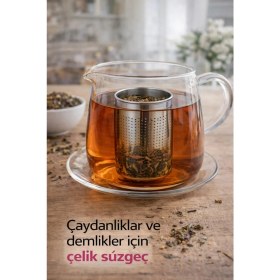 Resim Bm House Bmhouse 304 Çelik Demlik Süzgeci - Cam Demlik ve Çaycı Makineleri Uyumlu 