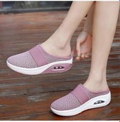 Resim Yaz Nefes Alabilen Hafif Hava Yastıklı Slip-on Yürüyüş Terliği Düz Ayakkabı Ratetime Pembe 