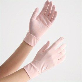 Resim 1 Çift (veya 2 Parça Set) Tek Renk Kısa Nefes Alabilen Dokunmatik Ekranlı Sürüş Eldiveni - Mesh Tabanlı, Akıllı Telefon Kullanımı İçin - Tüm Mevsimler İçin Dış Mekan Günlük Kullanım, Sürücüler İçin, Anneler Günü İçin İdeal Hediye - Akıllı Telefonlarla Uyumlu 