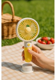 Resim Fan Soğutucu Mini Vantilatör Klima Güçlü Serinletici Taşınabilir Şarjlı Masa Üstü Sessiz Standlı 