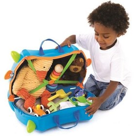 Resim Trunki Çocuk Bavulu Mavi Terrance 