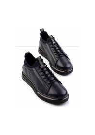 Resim Bambi Lacivert Leather Erkek Sneaker E01585756540 Lacivert 