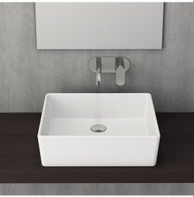 Resim Bocchi Milano Çanak Lavabo 50 CM Parlak Beyaz 1215-062-0125 