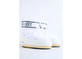 Resim Moon Boot MB Icon Low Nylon Beyaz Kadın Kar Botu Kısa Topuklu Konforlu Tasarım ile Şık Görünüm 