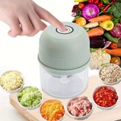 Resim MIGUAN 250ml USB Şarj Edilebilir Mini Sarımsak Doğrayıcı - Paslanmaz Çelik Bıçak, Anahtar Güvenliği, Zencefil & Sebzeler İçin Dayanıklı 