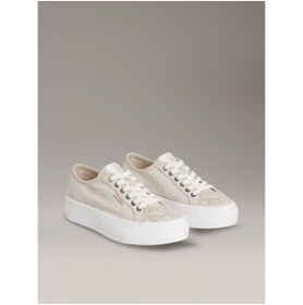 Resim Calvin Klein Ck Yw0yw01965 Vulc Flatf Jacquard Aop Kadın Sneakers 