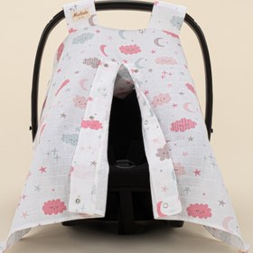 Resim Puset Örtüsü - Tek Taraflı - Pembe Bulut 