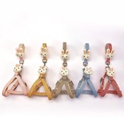 Resim Tavşan Tasarım Köpek Yeleği, Naylon Pet Leş, Kareli Desen, Küçük Orta Boy Köpek Yürüyüş Kolları, Dayanıklı Köpek Göğüs Arka Kemeri, Pil Dahil Değil 