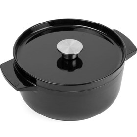 Resim KitchenAid CC006058-001 3.3 Litre 22 cm. Döküm Demir Tencere - Siyah 