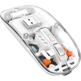 Resim Schitec M377 Ultra Sessiz 3 Bağlantı Modlu 2xbluetooth Kablosuz Bağlantı + 2.4gh Gaming Type-C Şarjlı Mouse 