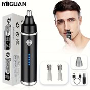 Resim MIGUAN Elektrikli Burun Tüyü Temizleyici Şarj Göstergesi Işıklı – USB Şarj Edilebilir, 500mAh Lityum Pil, Ağrısız Temizleme Erkekler ve Kadınlar İçin, Kaş ve Yüz Tüyü İçin Kompakt ve Taşınabilir Tasarım, Burun Tüyü Tıraş Makinesi, Şık Gadget, Dayanıklı Yapı, Kişisel Bakım, Şık Tıraş Makinesi, Yüksek Kaliteli Yapı, Bakım Aksesuarı, Erkekler ve Kadınlar 
