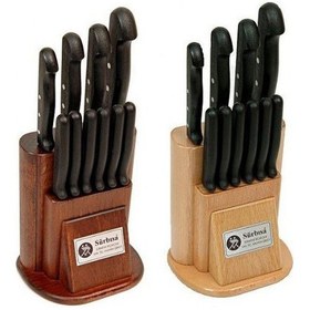 Resim 61500 - Sürmene Mutfak Bıçağı Seti - 10 Lu Set Tdrtr Gri - Siyah 