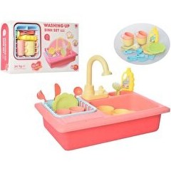 Resim Pilli Mutfak Lavabo Oyun Seti 16 Parça 