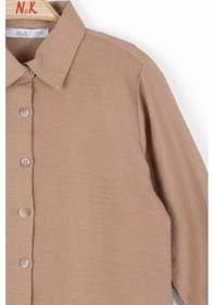 Resim Kız Çocuk Başak Gömlek 36541 Vizon 