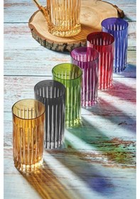 Resim Gözde 6 Renk El İşi Kesme Kahve Yanı Su Meşrubat Bardağı Lbr320 Şeffaf 