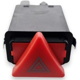Resim Audi A3 1997-2000 Dörtlü Flaşör Düğmesi Kırmızı Üçgen 8L0941509M 