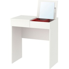 Resim Makyaj Masası, Beyaz, 70x42 Cm Beyaz 