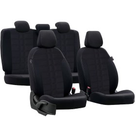 Resim Bod Fiat Doblo Araca Özel Oto Koltuk Kılıfı Alinda 2010-Sonrası D3-D4 Siyah 