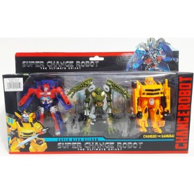 Resim Canda Oyuncak Transformes Change Robot 3'lü Set 