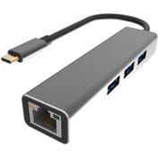 Resim Vcom DH311A Type-C To USB3.0-3+RJ45 Çoklayıcı 