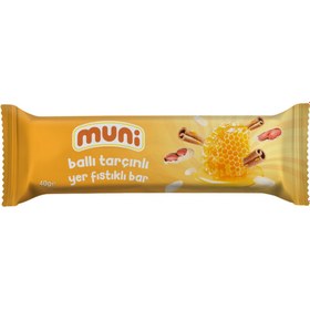 Resim MUNİ Ballı Tarçınlı Yer Fıstığı Barı 40g 