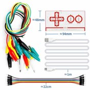 Resim Makey Makey Arduino Atmega32u4 Geliştirme Kiti Buton Klavye Yön Algılayıcı Mini Usb Krokodil 