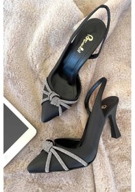 Resim Mat Siyah Kadın Abiye Ayakkabı K01471060438 Diğer 