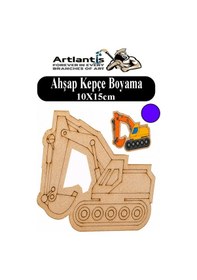 Resim Ahşap Boyama Araçlar 1 Adet 10x15cm Taşıtlar Boyama Figürü Etkinlik Çoçuk Gelişim Motor Beceri Kreş Anasınıfı Mor 