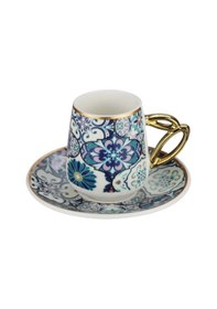 Resim Paçi Etnik 6'lı Porselen Kahve Fincanı-p-por-101736 925 Çok Renkli 