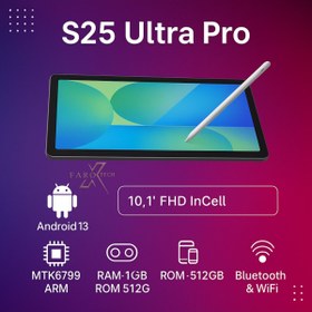 Resim FaroxTech S25 Ultra Pro Tablet – 10.1” FHD Ekran, 16GB RAM, 512GB Hafıza, Kalem Destekli - Yeni Nesil 