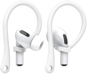 Resim Airpodss 4 3 2 1 Pro Pro 2 Nesil Uyumlu Silikon Kulaklık Tutucu Kulak Askısı Düşmeyi Önleyici (Beyaz) 