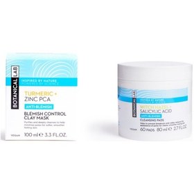 Resim Botanical Lab Hamamelis & Zerdeçal Kil Maskesi 100 ML + Cadı Fındığı Temizleme Pedi 80'li 