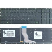 Resim HP Uyumlu Pavilion Gaming 15-ak002nt (T1F78EA) Klavye Işıklı (Yeşil) 