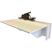 Resim Tuliplife Duvara Monteli Raflı Katlanır Portatif Masa MDF 