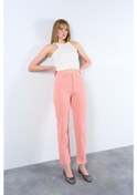 Resim Strong Düz Pantolon - Pudra Pudra 