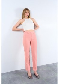 Resim Strong Düz Pantolon - Pudra Pudra 