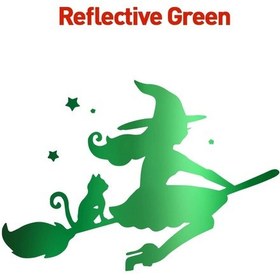 Resim Yansıtıcı Yeşil-s 12cm X 16cm-yaratıcı Cadı Araba Araba Plakası Çizik Kapak Çıkarılabilir Oto Dekorasyo 